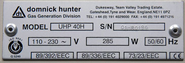 Picture 12   Serial Number Tag