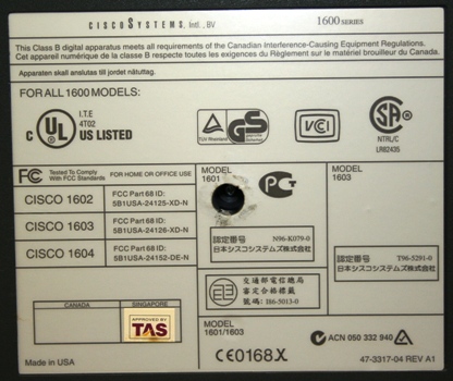 Cisco 1601R Router Ethernet LANs WANs ISDN  