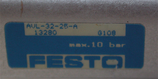 Festo 13280 AVL 32 25 A Pneumatic Cylinder w/ Proximity Sensor SME 3 